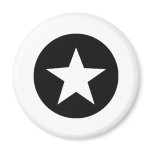 black star icon army magnets