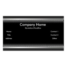 Black Steel Business Card Template