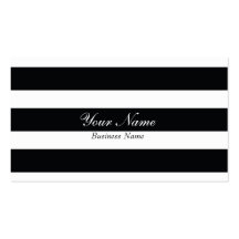 Black Stripe Business Card