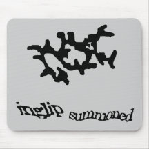 Black Summoning Weedalua Mouse Mat