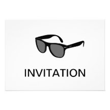 Black Sunglasses Invitation