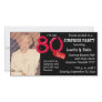 Black Surprise 80th Birthday Party Photo Invite