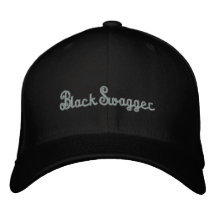Black Swagger Embroidered Baseball Caps