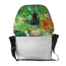 Black Swallowtail Butterfly Courier Bag
