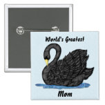 Black Swan for Mum Pin