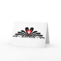 BLACK SWANS & HEART by SHARON SHARPE cards