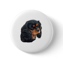Black & Tan Pinback Button