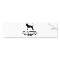 Black & Tan Coonhound Bumper Sticker