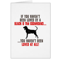 Black & Tan Coonhound Greeting Card
