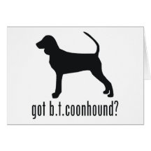 Black & Tan Coonhound Card
