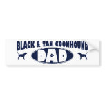 Black & Tan Coonhound Dad bumper stickers