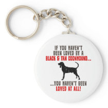 Black & Tan Coonhound Keychain