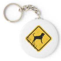 Black & Tan Coonhound Key Chain