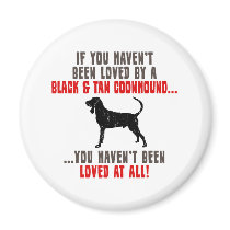 Black & Tan Coonhound Fridge Magnet