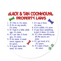 BLACK & TAN COONHOUND Property Laws 2