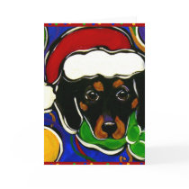 Black & Tan Dachshund Greeting Card
