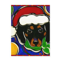 Black & Tan Dachshund Post Card