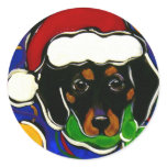 Black & Tan Dachshund stickers