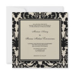 Black & Tan invitations