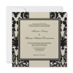 Black & Tan invitations