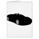 black taxi ferrai greeting cards
