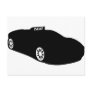 black taxi ferrai post card