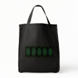 Black, Teal and Emerald Green Design. Custom bags