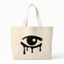 Black Tears Jumbo Tote Bag