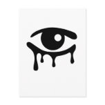 Black Tears Postcard Vertical