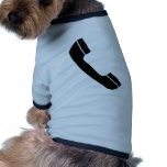 black telephone icon pet clothing