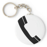 black telephone icon keychains