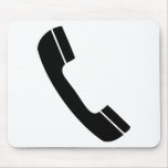 black telephone icon mousepads