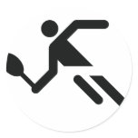 black tennis icon stickers