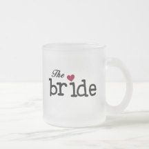 Black Text The Bride Tshirts and Gifts Coffee Mug