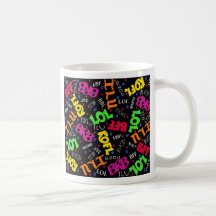 Black Texting Abbreviations Mug "Text Whiz"