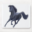 Black Thoroughbred Horse Mousepad