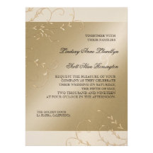 Black Tie Elegance, Champagne Cream Wedding Cards Announcement