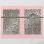Black Tie Elegance, Silver Wedding Programs Full Color Flyer