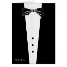 Black Tie Invitation, Best Man Cards