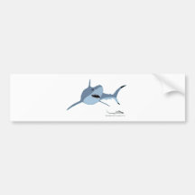 black tip bumper sticker