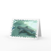 Black Tipped Shark Greeting Card