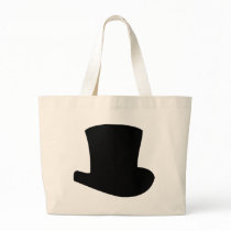 black top hat circus magician bag