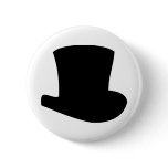 black top hat circus magician buttons