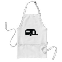 black trailer icon apron