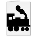 black train railway icon cards