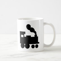 black train railway icon mugs