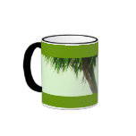 BLack Tree Fern and Lily New Zealand Mug