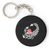Black Tribal Scorpion Keychains