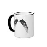 Black Tribal Wings mugs