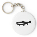 black trout fish keychains